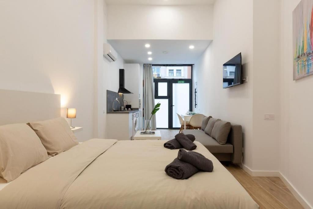 Ferienwohnung Nuevo Loft En Playa Y Cerca Del Centro, Ac Y Wifi Valencia Exterior foto